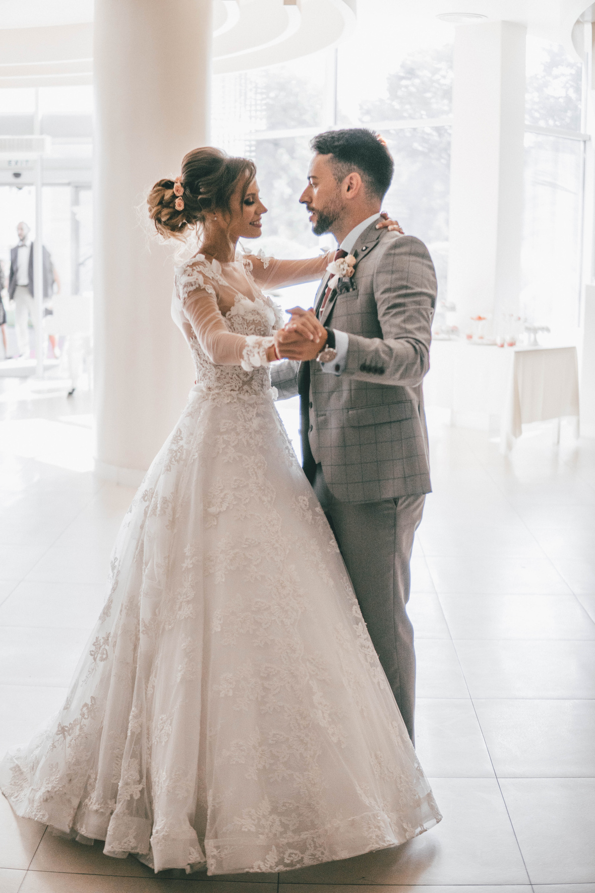 First dance of a newlywed couple